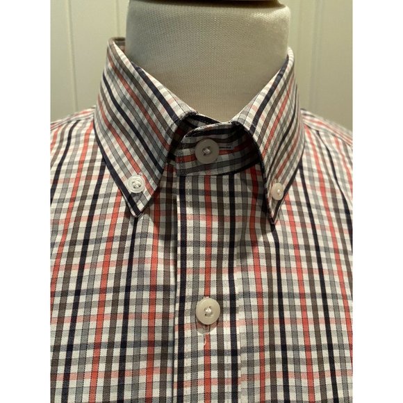 Men’s Cutter & Buck Size M Small Check Plaid Black - Picture 1 of 8